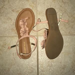 Rampage T-Strapped Flower Sandal